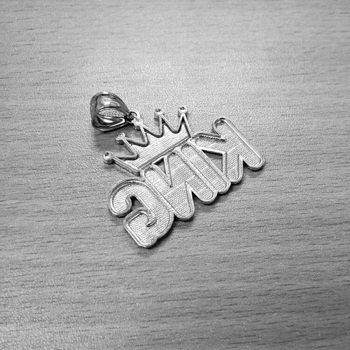 Gold Crown King Mens Hip-Hop DC Pendant - Picture 9 of 12