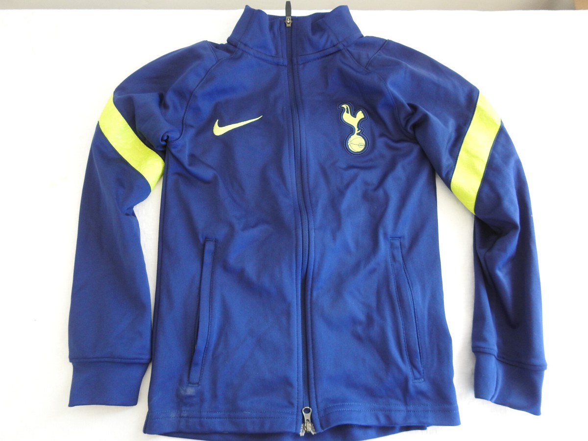 Tottenham Hotspur Track Jacket Nike Blue Track Top Shirt Size Boys