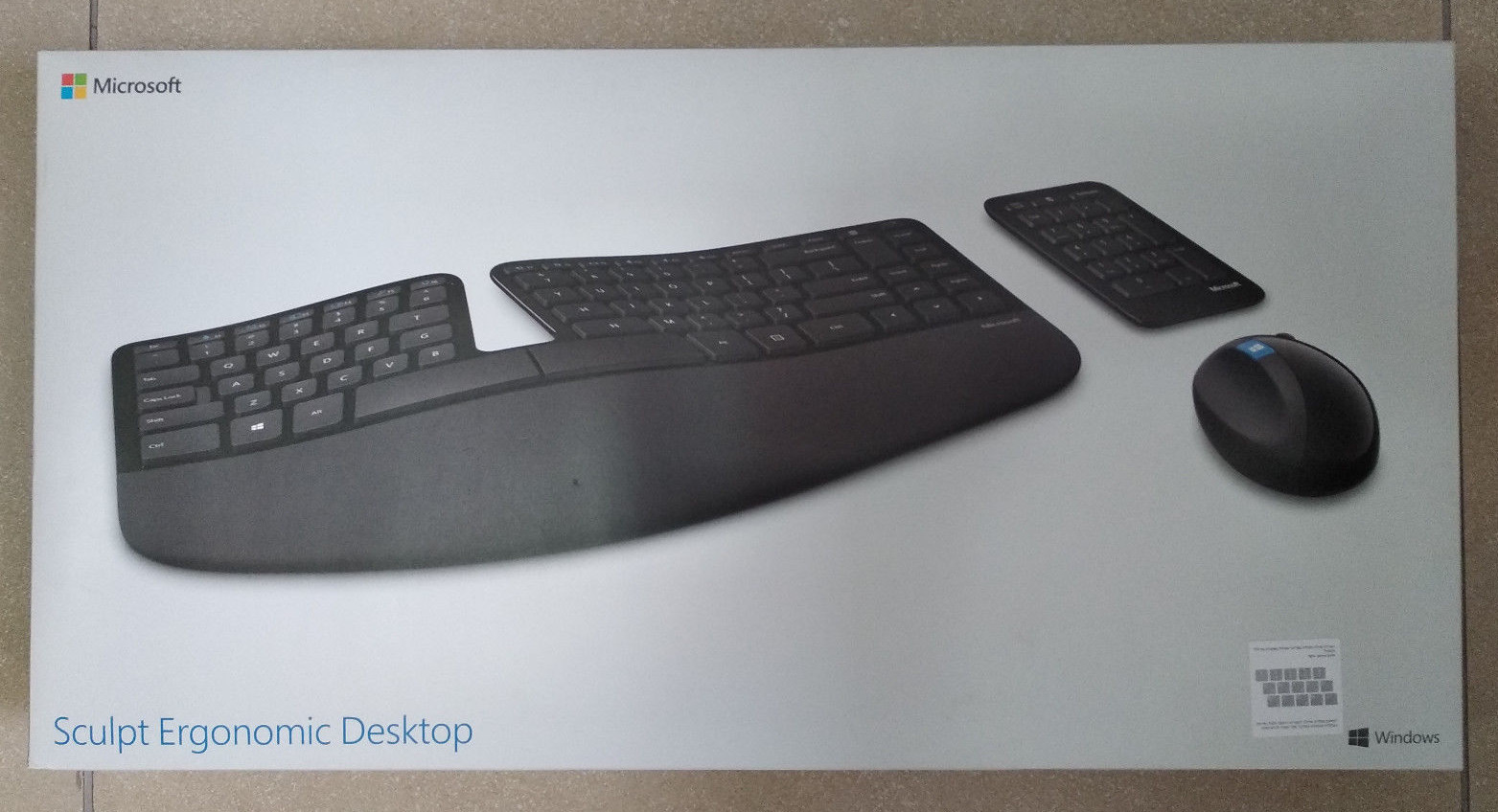 NEW Microsoft Sculpt Ergonomic Wireless Keyboard Mouse English Hebrew L5V-00014 Najnowsze prace, 100% nowe