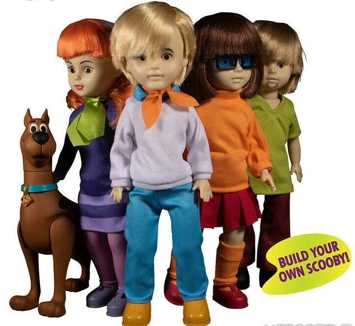 Scooby Doo Fred Daphne Velma & Shaggy LDD Mezco Complete Set 5 Action Figures