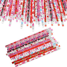 Valentine Pencils for Kids Heart Pencils with Erasers for Valentine'S Day Gifts
