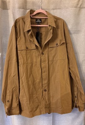 Tan Threadbare Denim Corps button-up shirt in XL