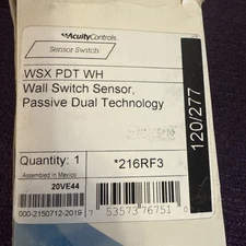 Sensor Switch WSX PDT WH LED Wall Switch Occupancy sensors, Relay, White No Box