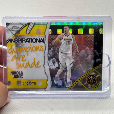 Topps 2025 Topps Chrome Nikola Jokic Nuggets Inspirational Insert #IP-8 202/275