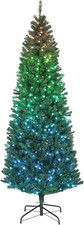 7Ft Prelit Christmas Tree with Colorful LED Lights Slim Fir Green  DIY Synchron