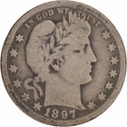 1897-O Barber Silver Quarter G Uncertified #408