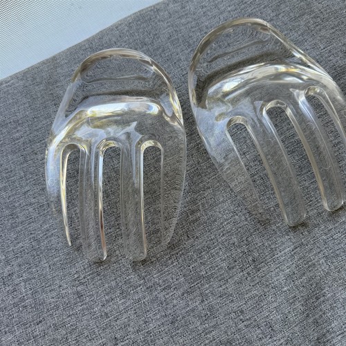 Salad Servers A Pair Of Hands Tongs Acrylic Modern - Picture 3 of 5
