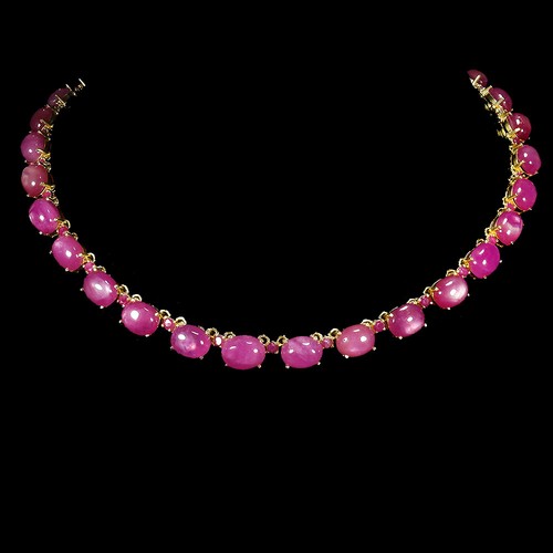 925 Sterling Silver Necklace Oval Ruby 10x8mm Natural Gemstone Jewelry 15.5in