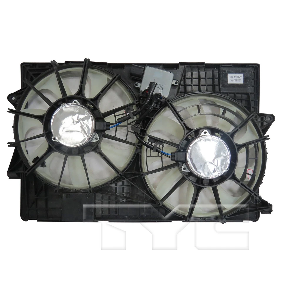 Dual Radiator & Condenser Cooling Fan Assembly for 14-19 Jeep Cherokee 2.4L - Image 2 of 4
