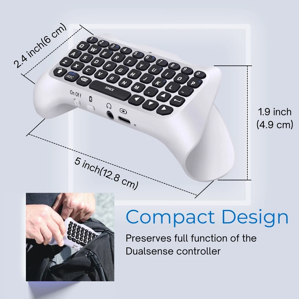 Controller Keyboard for PS5 Playstation 5 Dualsense Wireless Controller - Image 4 of 4