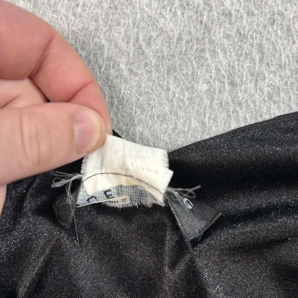 Vintage Sue Wong Silk Dress Women 6 Black Floral Embroidered Fringe Tassel Boho - Image 4 of 4