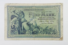 Reichskassenschein, 5 Mark, Berlin 1904.