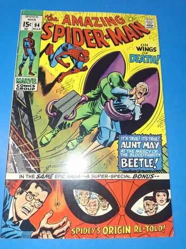 The Amazing Spider-Man #94 Marvel 1971, Origin Re-Told- FN/FN+