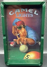 Vintage 1992 Joe Cool Camel Lights Cigarette Billiard Pool Table Ashtrays