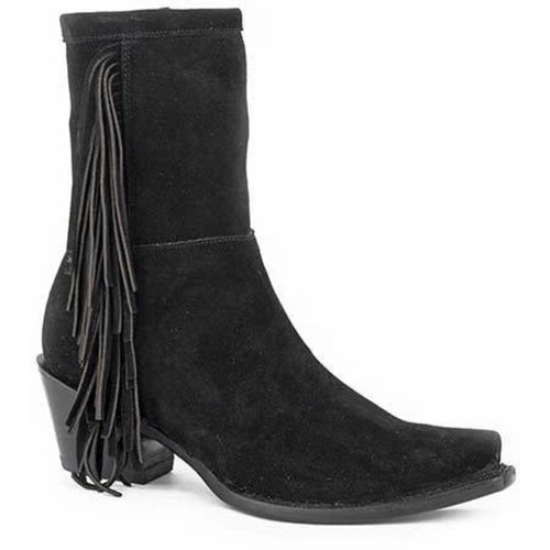 Damen Stetson Halle Leder Stiefel Handarbeit schwarz - Bild 2 von 2