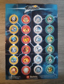 LEGO Technic Throwbots Ski 8501 Ice Slizer w/Case Disks Manual Poster Booklet