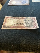 PERU 5000 SOLES DE ORO 1981