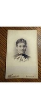 1890s Batavia NY Woman Cabinet Card Photograph-Genesee County-Art Photography