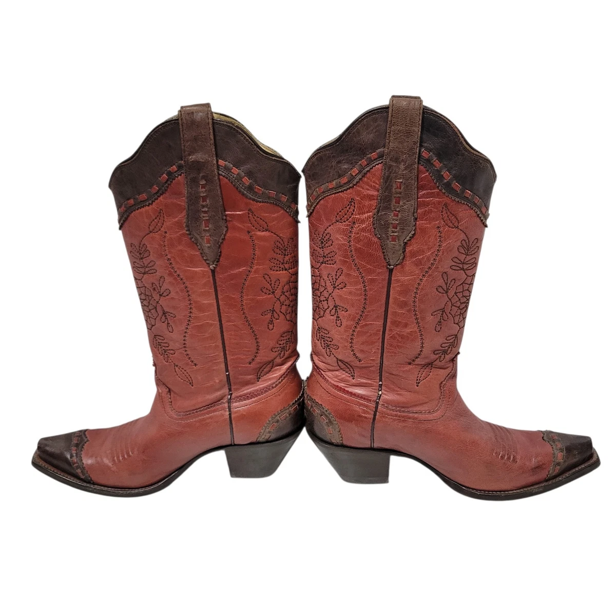 Bottes cuir vintage Corral femme pointure 7,5 M C1029