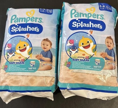 Verwöhnspritzer Größe 3-4er Pack 12x 2 Schwimmen Baby Shark Edition