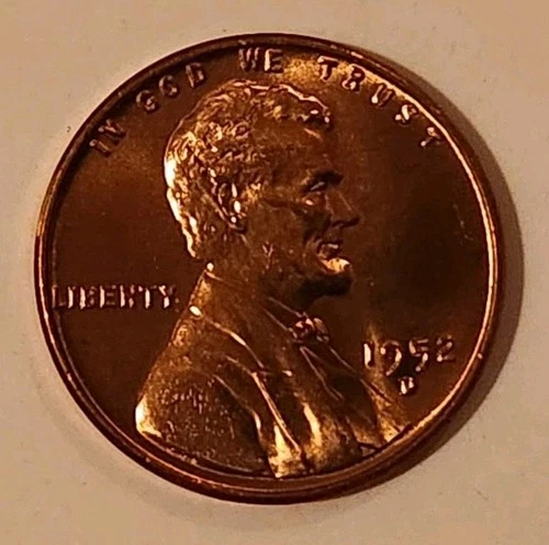 1952 D Lincoln Wheat Cent Uncirculated Penny US Coin