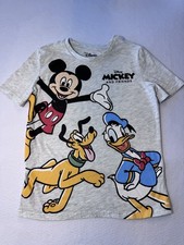Disney Mickey  Friends Kids Graphic T-Shirt Gray/Multicolor Size 8