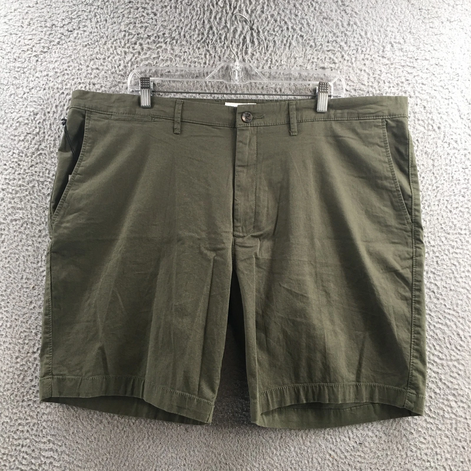 Goodfellow & Co Chino Short Mens 42 (actual 44x8) Green Cotton Blend Hi-Rise NEW