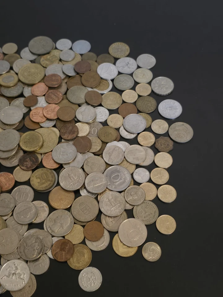 Große Münzsammlung Dachbodenfund viele alte ausländische Münzen unsortiert 1,7kg - Bild 4 von 4