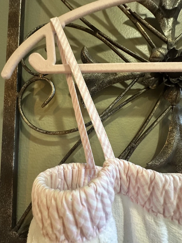 Toalla envolvente de albornoz para mujer Tommy Hilfiger blanca/rosa Foto 3 de 4