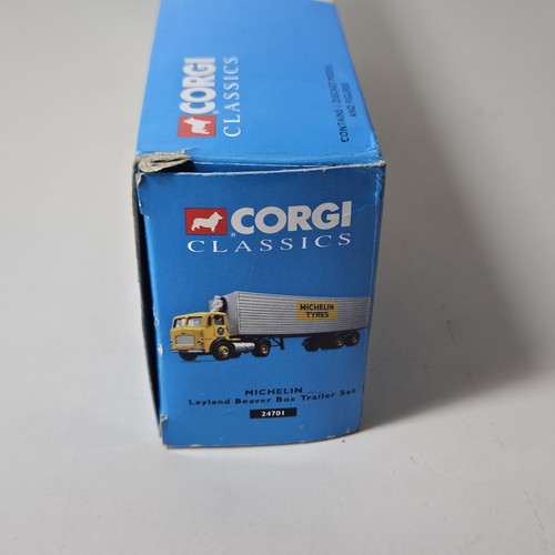 Corgi 24701 1/50 Leyland Beaver Articulated Box Trailer Michelin Boxed Diecast - Picture 3 of 12