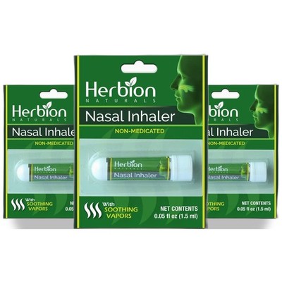 Herbion Naturals Nasal Inhaler With Soothing Vapors 3 Pack
