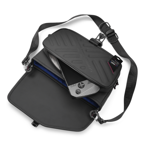 ASUS ROG Slash Sling Bag 4.0, Black, Crossbody Gaming Shoulder Bag