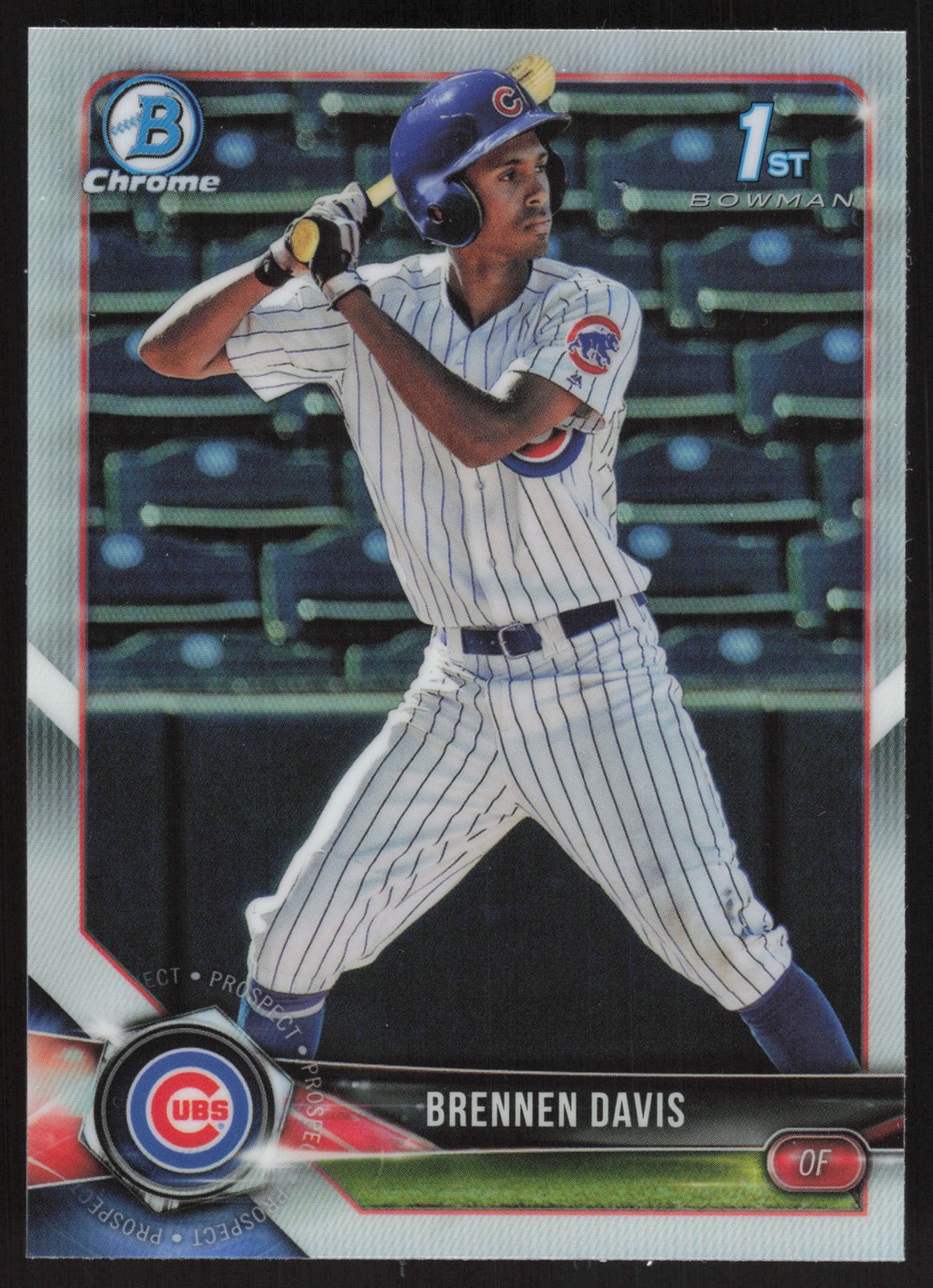 2018 Bowman Draft #BDC-47 Brennen Davis Chrome Refractors Prospects Cubs