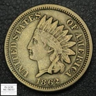 1862 Copper-Nickel Indian Head Cent 1C