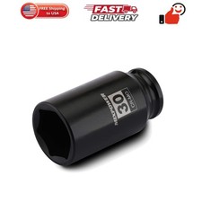 1/2 Drive Deep Impact Socket, CR-MO, 30mm, ME...