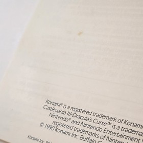 Castlevania III 3 Dracula's Curse NES Instruction Manual Booklet ONLY Nintendo