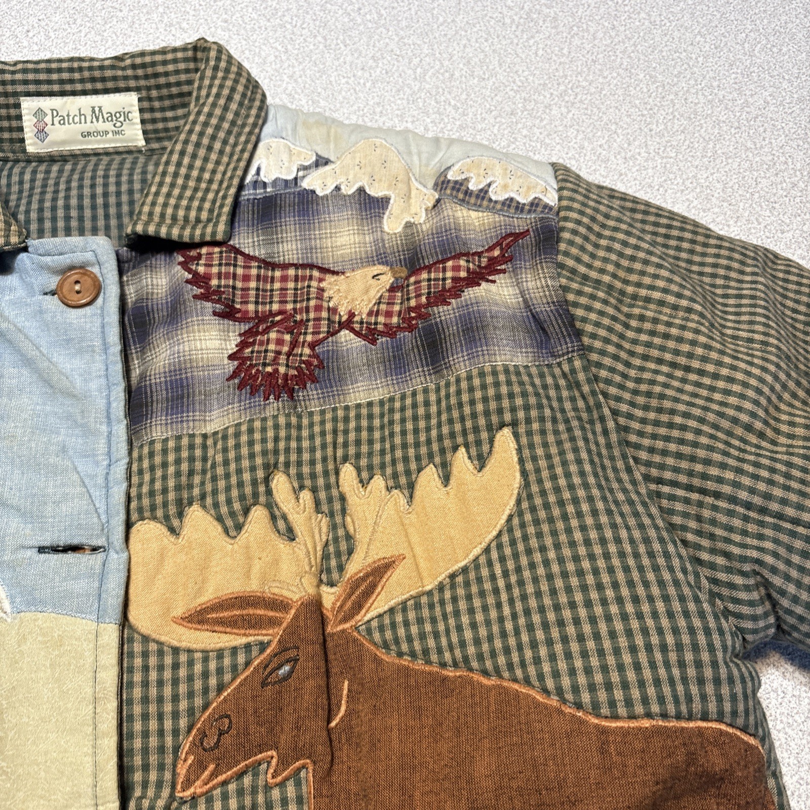 Vintage Patch Magic Group 2X Reversible Quilt Jac… - image 8