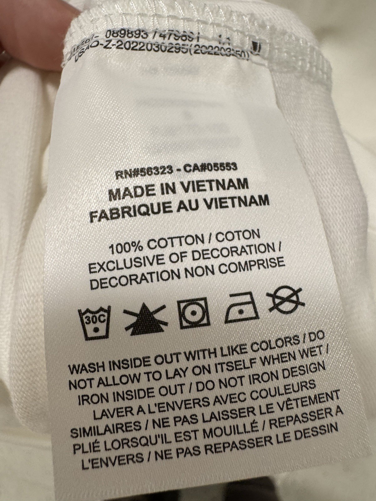 Stussy Shirt X Nike Collaboration White Size Small Plain Blank T-shirt thumbnail 5