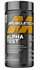 MuscleTech Alpha Test Booster  - 120 Capsules Exp. 03/2027