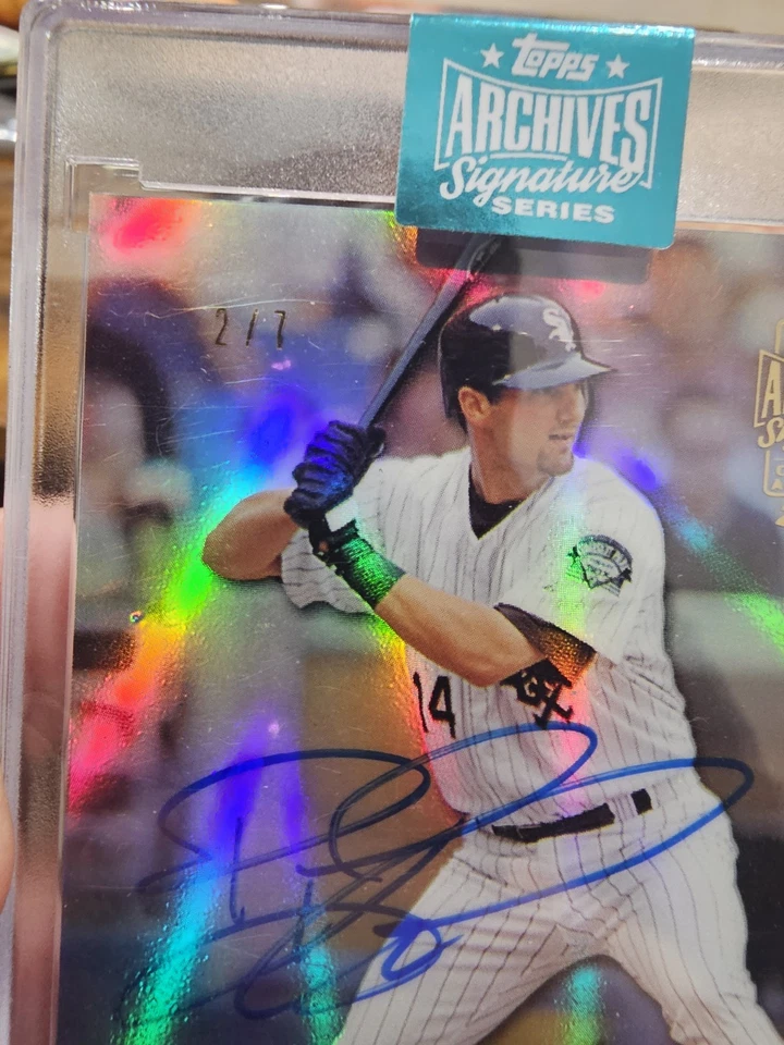 2024 Topps Archives Signature  Player Edition Buybacks Paul Konerko Auto /7 - Image 2 of 3
