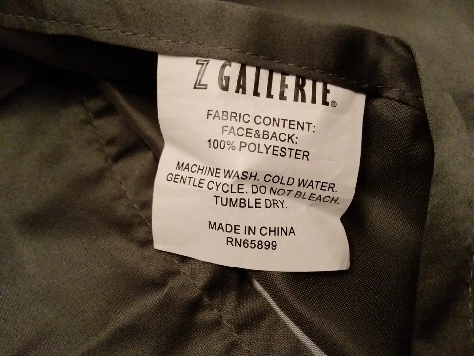 Z Gallerie Tigresa Motivo Selva Blanco y Negro Cebra Rayas Satinado Fundas Estándar Foto 2 de 4