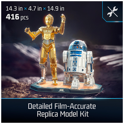 Star Wars 3D Model Kit C-3PO R2-D2 Building Toys, 416 Pieces
