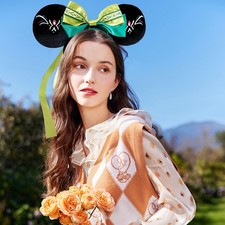 Disney Parks Sea Anna Frozen Fantasy Springs Green Headband Resort Minnie Ears