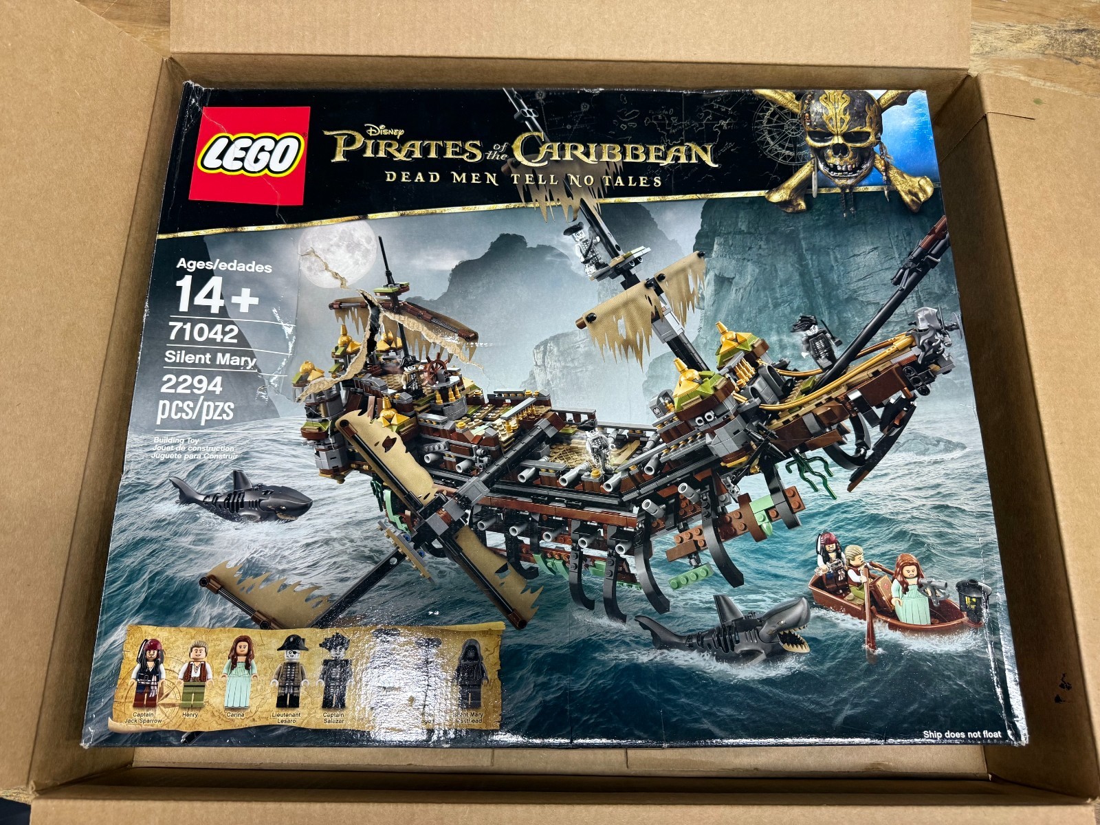 LEGO Pirates of the Caribbean Silent Mary 71042-02 OPEN DAMAGED BOX SEALED BAGS