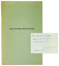 Product Image: Amy Clampitt / Multitudes Multitudes / Signed, with TLS / First Edition, 1973