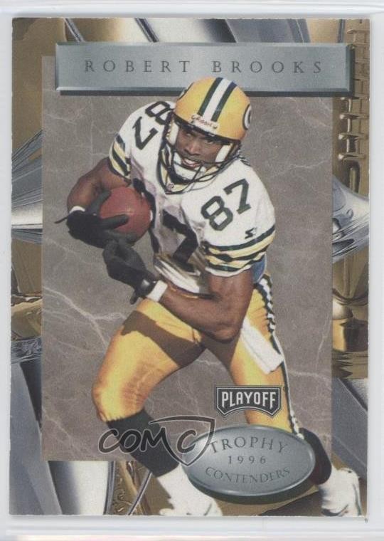 1996 Playoff Trophy Contenders Robert Brooks #87 0a0
