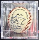 1989 Chicago Cubs Team Signed Baseball 17 sig. Dawson, Sandberg, Maddux, Grace