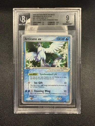 2003-06 POKEMON NINTENDO BLACK STAR PROMO #32 ARTICUNO EX BGS 9 MINT LOW POP