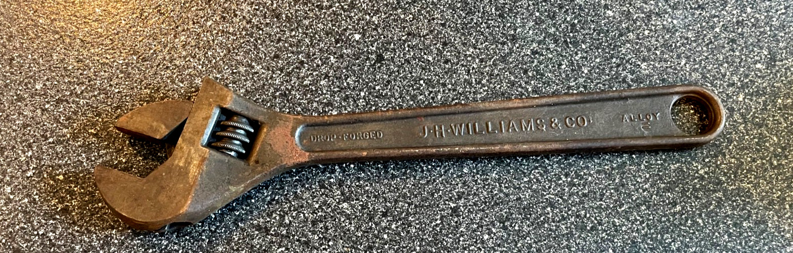 Vintage J.H. Williams & Co. 12" Superjustable Crescent Wrench