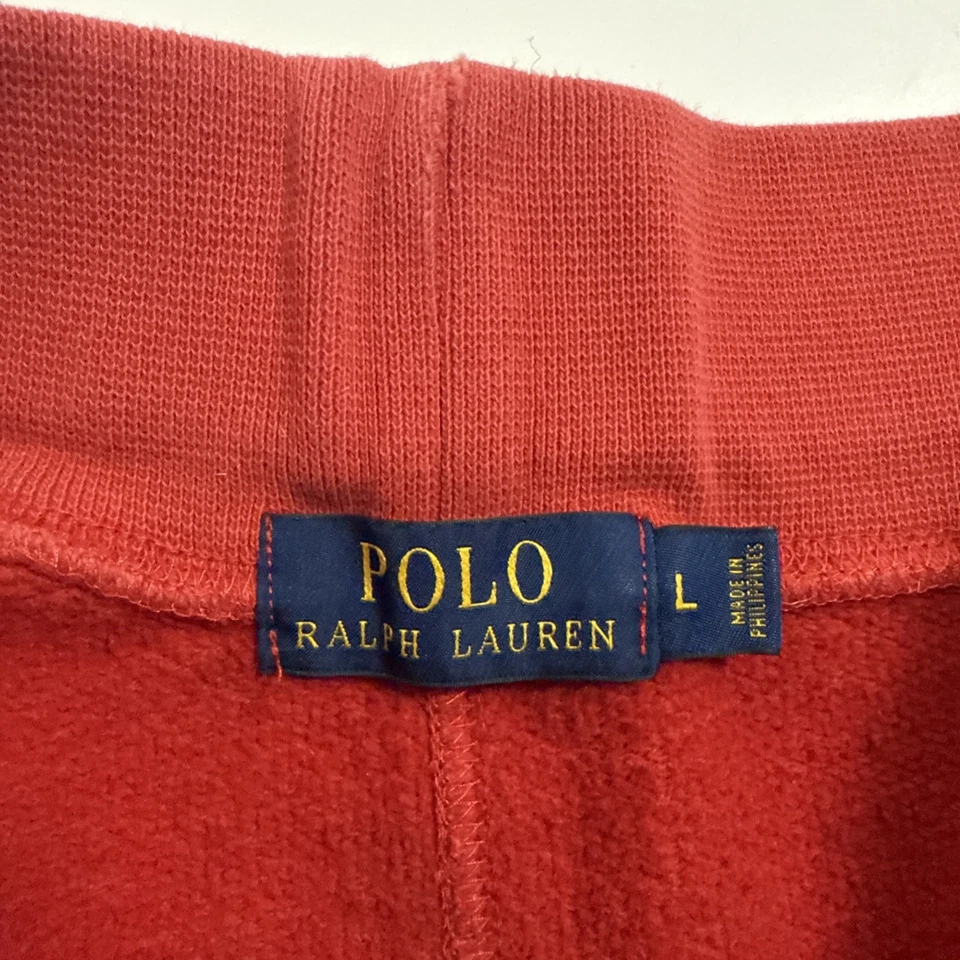 Polo Ralph Lauren Sweat Shorts Men’s Large Red Faded Tiger Logo - Image 4 of 4